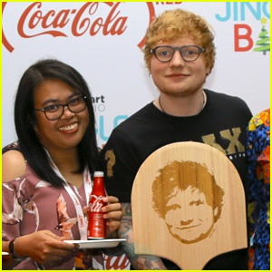 Ed Sheeran Does Good for Charity While at Jingle Ball!