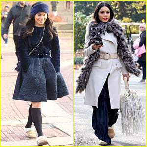 Vanessa Hudgens Models Fall Style While Filming 'Second Act'