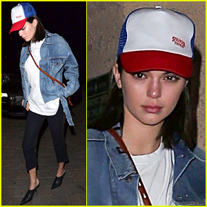 Kendall Jenner Wears a 'Stranger Things' Hat to Dinner
