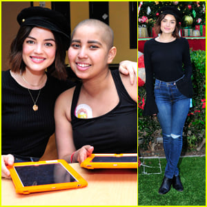 Lucy Hale Bonds With CHLA Patient Laura Over Love of French Fries