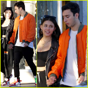 Madison Beer & Boyfriend Zack Bia Wear Matching Shoes at Lunch