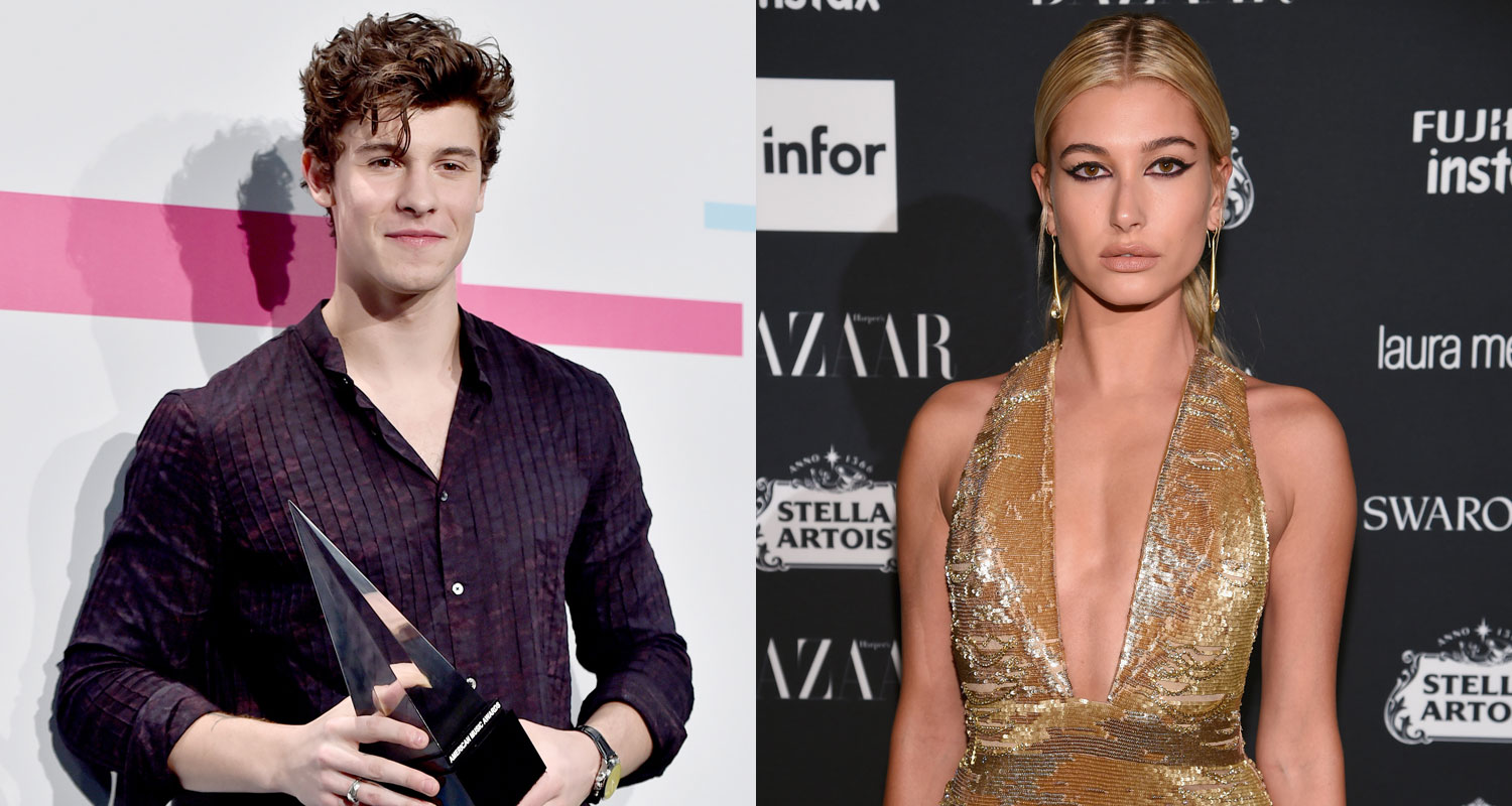 Shawn Mendes & Hailey Baldwin Cozy Up at a Concert Hailey Baldwin
