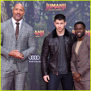 Nick Jonas & 'Jumanji' Cast Step Out at German Premiere