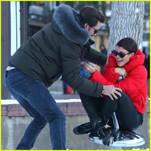 Sofia Richie & Scott Disick Get Playful in the Snow