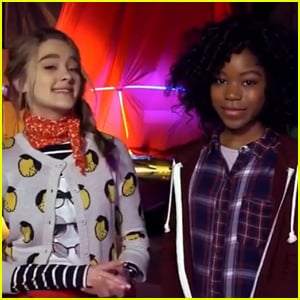 Lizzy Greene & Riele Downs Go Behind-the-Scenes of 'Tiny Christmas'
