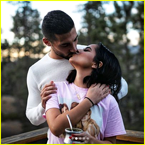 Becky G Shares Sweet Kiss With Sebastian Lletget on New Year's Day 2018