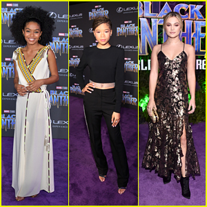 Yara Shahidi, Storm Reid & Olivia Holt Walk the Carpet at the 'Black Panther' Premiere!
