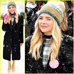 Chloe Moretz Braves the Snow for Women's Rally at Sundance!