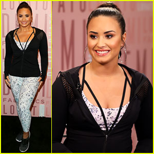Demi Lovato Rocks Her Fabletics Workout Gear at Del Amo Fashion Center