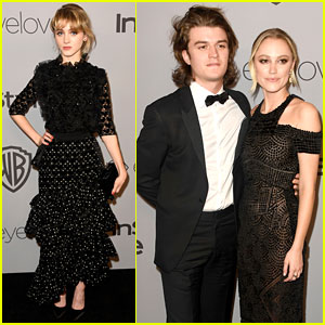 Maika Monroe & Joe Keery Make It a Date Night at Golden Globes 2018 After Party
