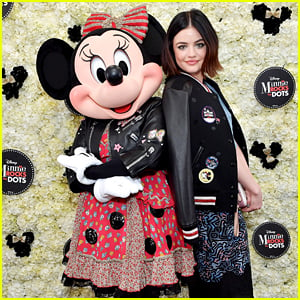 Lucy Hale Hangs With Minnie Mouse At Her Rock The Dots Party