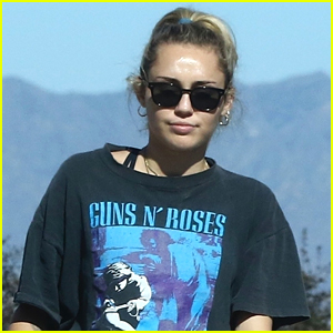 Miley Cyrus Takes One of Her Dogs for Afternoon Hike!