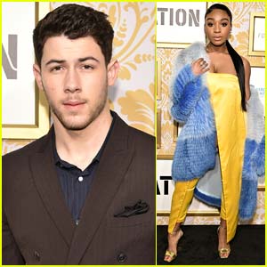 Nick Jonas Joins Normani Koredi at Roc Nation's Grammys 2018 Brunch