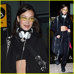 Bella Hadid Looks Stylish While Strutting Her Way Through Heathrow