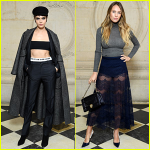 Cara Delevingne & Dylan Penn Look Pretty at the Christian Dior Fashion Show in Paris!