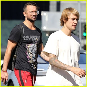 Justin Bieber Spends the Day With His Pastor Carl Lentz