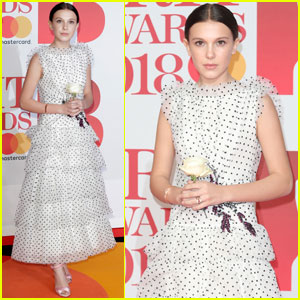 Millie Bobby Brown Is Pretty in Polka Dots at Brit Awards 2018!