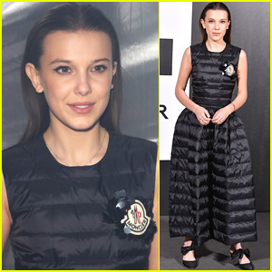 Millie Bobby Brown Goes Winter Chic for Moncler Fashion Show!