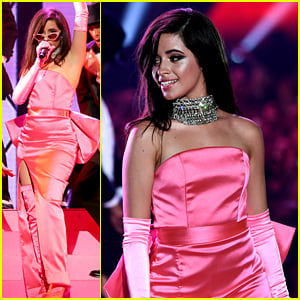 Camila Cabello Dons Pink Dress for 'Havana' Performance at iHeartRadio Music Awards (Video)
