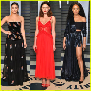 Camila Mendes & Phoebe Tonkin Are Super Stunning at Vanity Fair's