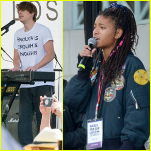 Charlie Puth & Willow Smith Perform at March For Our Lives