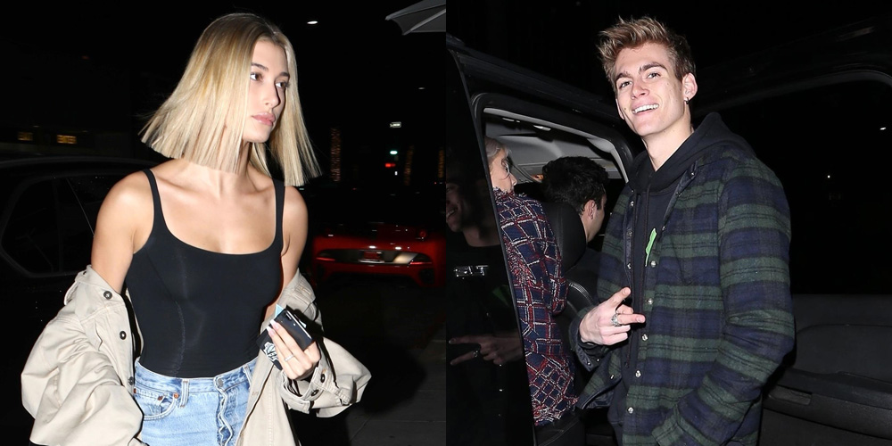 Hailey Baldwin at Madison Beer's Birthday Dinner at Mr Chow in