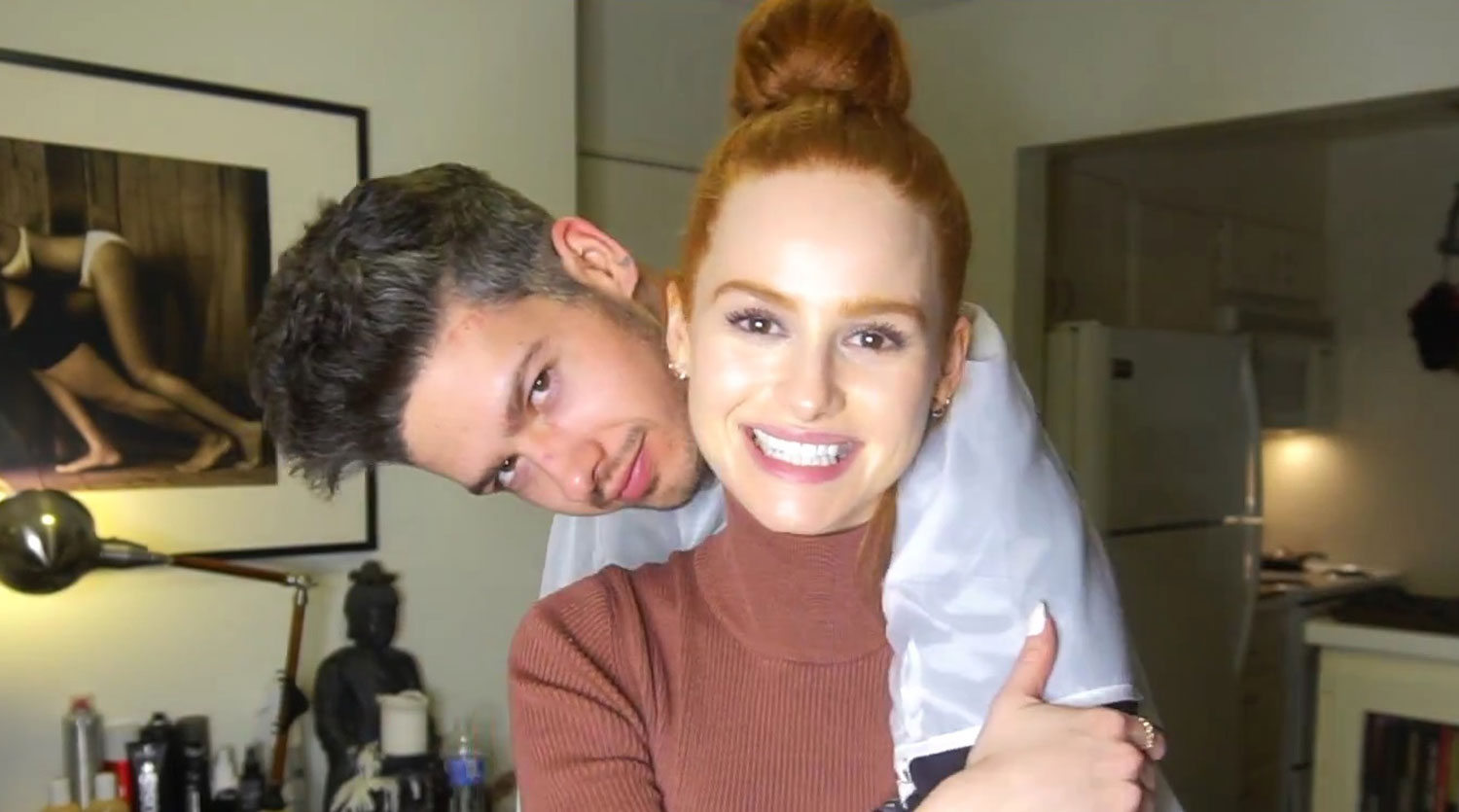 Madelaine Petsch Gives Boyfriend Travis Mills a Haircut – Watch ...