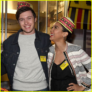 Nick Robinson & Alexandra Shipp Celebrate ‘Love, Simon’ With Waffle