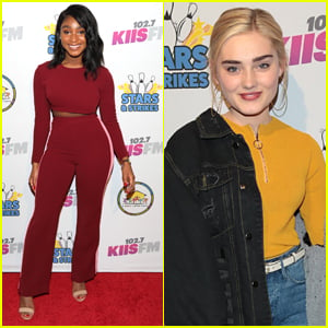 Normani & Meg Donnelly Step Out For 'Stars & Strikes' Event in LA