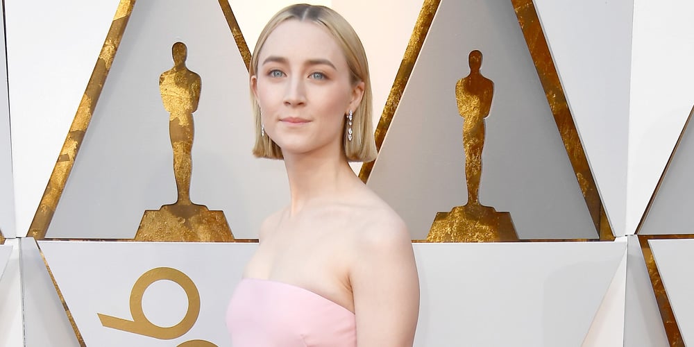 Saoirse Ronan Wears Bow-Tiful Pink Dress at Oscars 2018 | 2018 Oscars ...