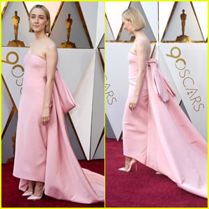Saoirse Ronan Wears Bow-Tiful Pink Dress at Oscars 2018