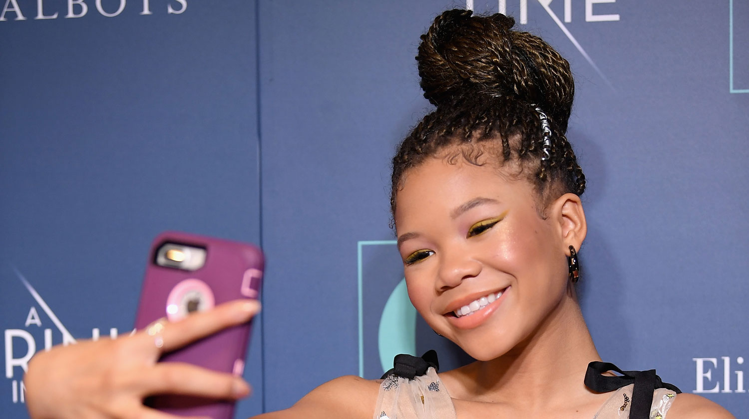 Storm Reid Snaps a Selfie at ‘A Wrinkle in Time’ NYC Screening! | Storm