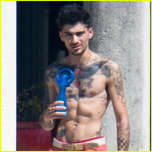 Zayn Malik Cools Off Shirtless in Miami, Shares New Freestyle Song ...