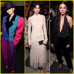 Zendaya Stuns in Colorful Blazer & Top Hat at Pre-Oscars 2018 Party