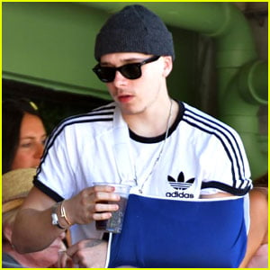 Brooklyn Beckham's Arm is in a Sling