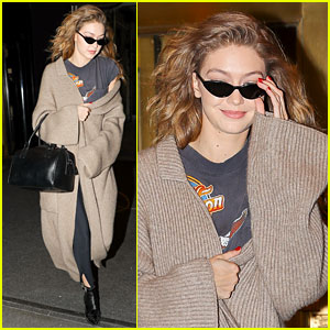 Gigi Hadid is All Smiles While Wrapping Up Photo Shoot
