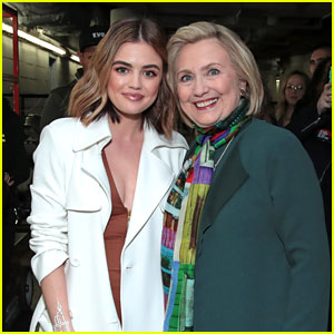 Lucy Hale Hangs Out With Hillary Clinton at Beautycon Festival NYC 2018!