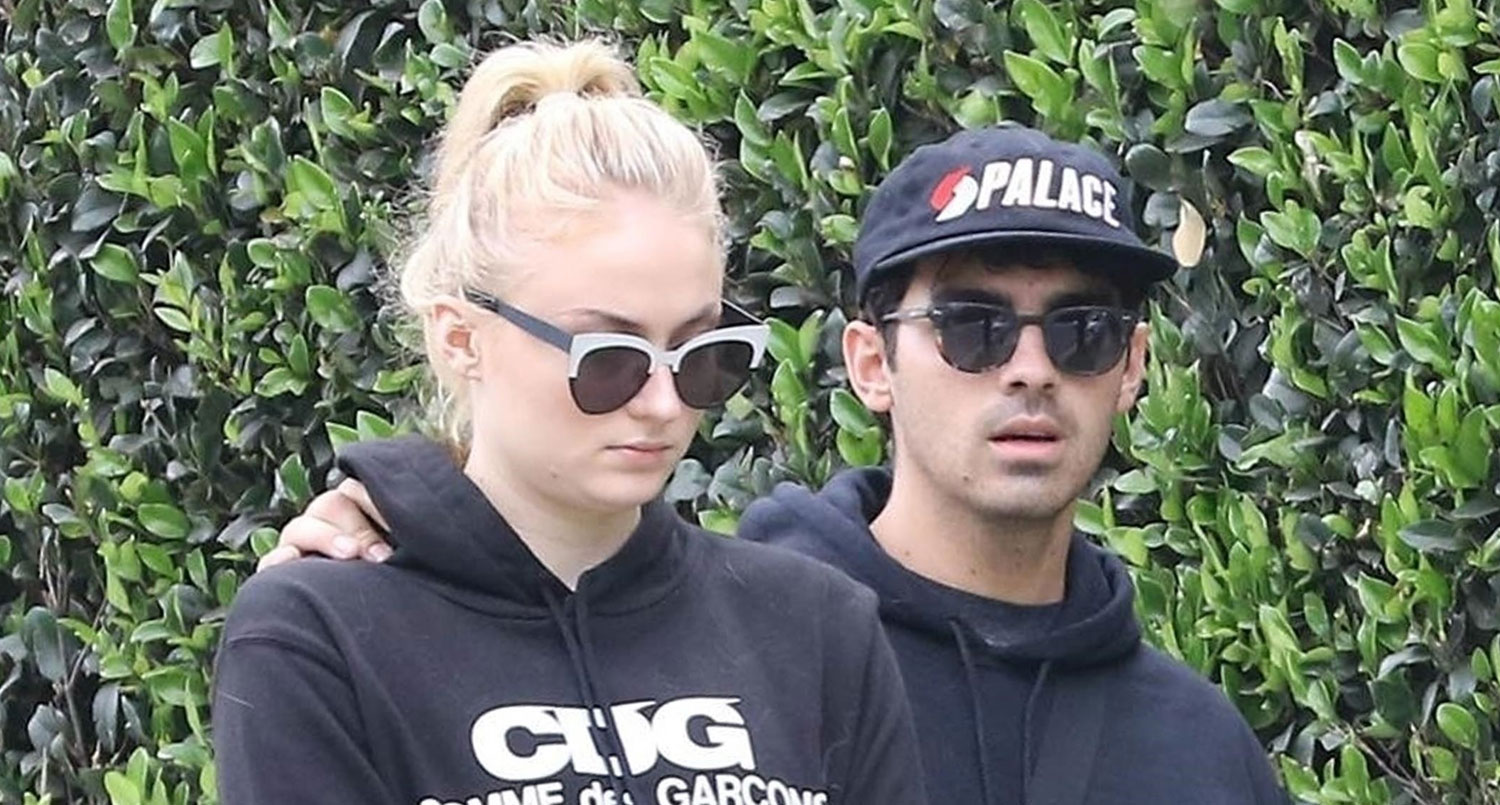 Joe Jonas & Sophie Turner Walk Their Super Cute Puppy Porky | Celebrity