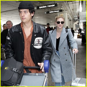 Cole Sprouse & Lili Reinhart Return To LA After Parisian Trip Together