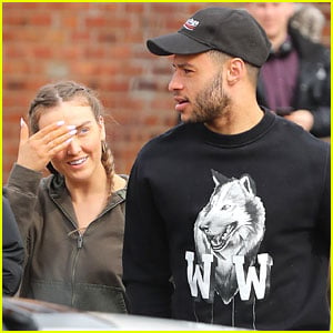Perrie Edwards Steps Out Makeup Free With Boyfriend Alex Oxlade-Chamberlain