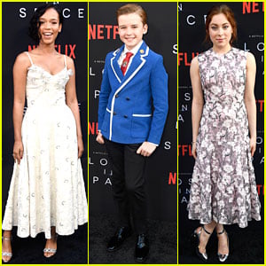 Taylor Russell & Mina Sundwall Bring Spring to 'Lost In Space' Premiere