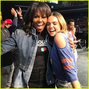 Bailee Madison Meets Michelle Obama at College Signing Day Event