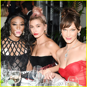 Bella Hadid, Hailey Baldwin, & Winnie Harlow Buddy Up at Dior Dinner!