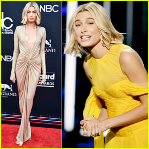 Hailey Baldwin Rocks Two Glam Outfits for BBMAs 2018!