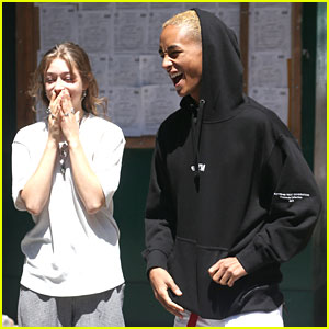 Jaden Smith & Odessa Adlon Share Lots of Laughs in NYC!
