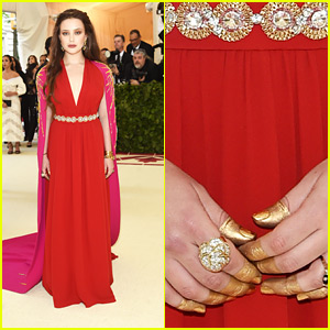 Katherine Langford Dips Her Fingers In Gold For First Met Gala