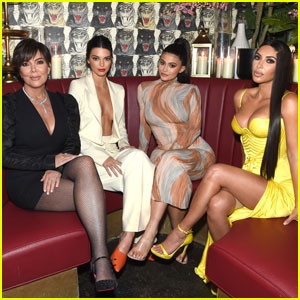 Kendall & Kylie Jenner Get Glam For Dinner With Kim Kardashian