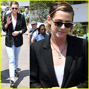 Kristen Stewart Goes For A Walk Around Cannes Film Festival