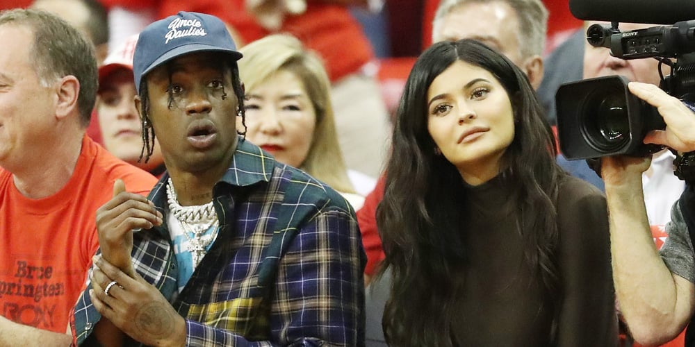 Kylie Jenner & BF Travis Scott Attend the Rockets Game in Houston ...