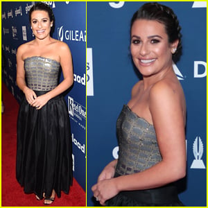 Lea Michele Shows Off Her Engagement Ring at GLAAD Media Awards 2018!